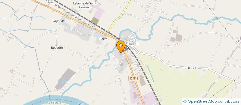 localisation de l'entreprise MONSIEUR YVES DUBOURG  FAUILLET