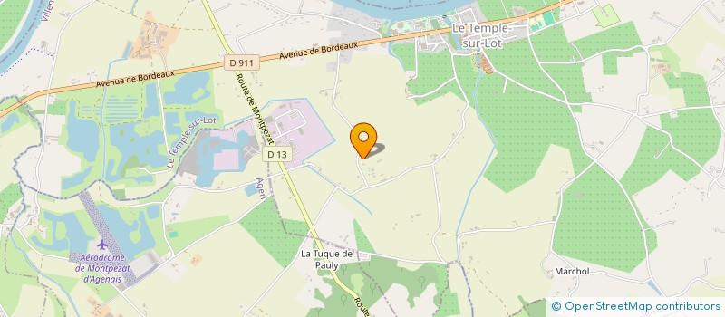 localisation de l'entreprise MONSIEUR YVES DUCHATEL  LE TEMPLE SUR LOT