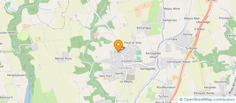 localisation de l'entreprise MONSIEUR YVES DUCRET à TREMEOC