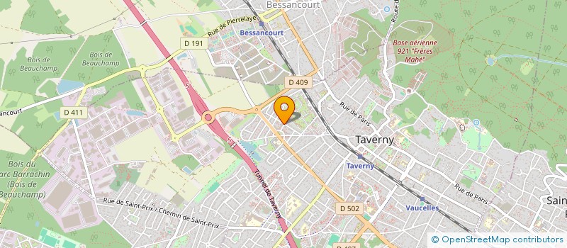 localisation de l'entreprise MONSIEUR YVES DUFEUIL à TAVERNY