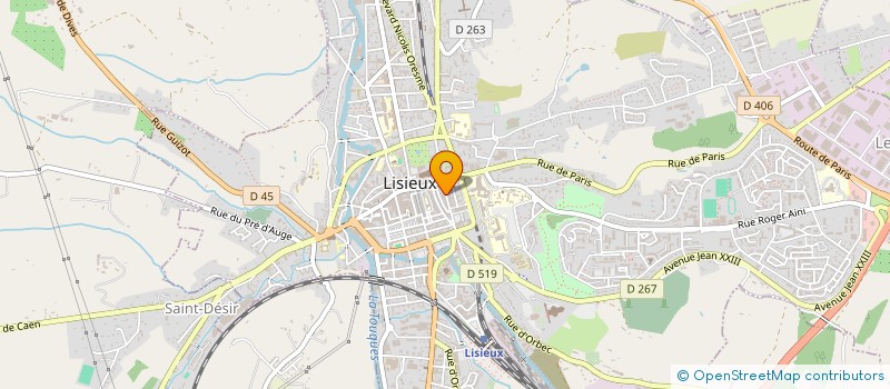 localisation de l'entreprise MONSIEUR YVES DUHAMEL  LISIEUX