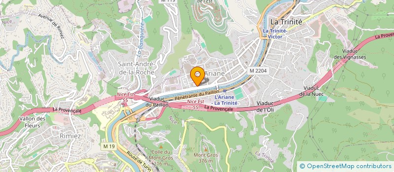 localisation de l'entreprise MONSIEUR YVES DUJARDIN  NICE