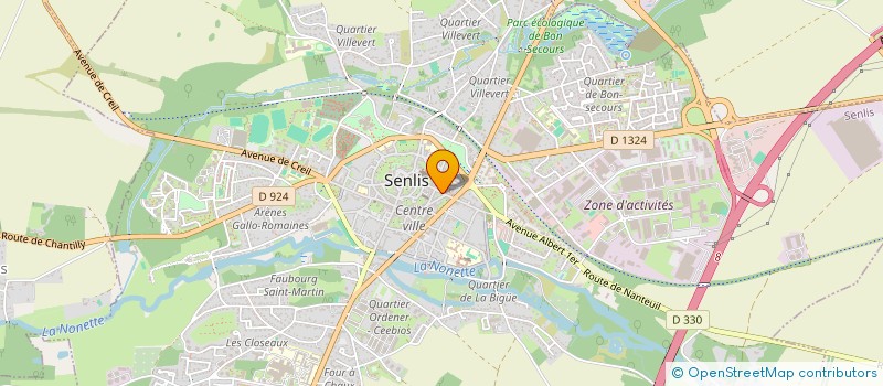 localisation de l'entreprise MONSIEUR YVES DUMONT  SENLIS