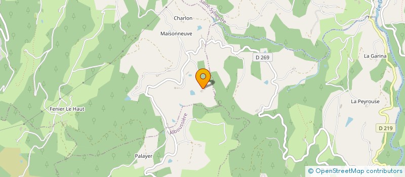 localisation de l'entreprise MONSIEUR YVES DUMOULIN  LE CRESTET