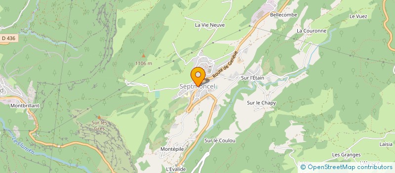 localisation de l'entreprise MONSIEUR YVES DUPARFAIT  SEPTMONCEL LES MOLUNES