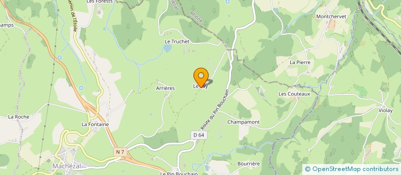 localisation de l'entreprise MONSIEUR YVES DUPERRAY  MACHEZAL