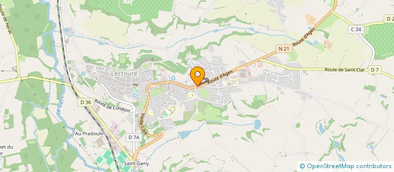 localisation de l'entreprise MONSIEUR YVES DUPIN  LECTOURE