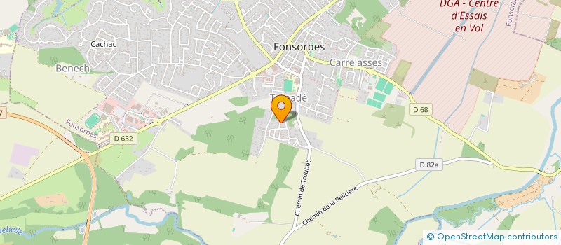 localisation de l'entreprise MONSIEUR YVES DUPLANTIER  FONSORBES