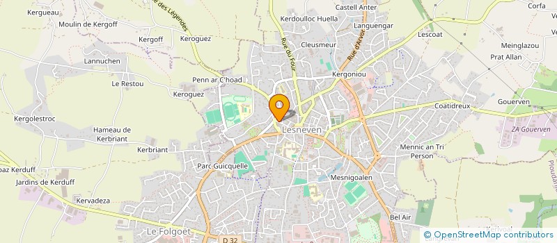 localisation de l'entreprise MONSIEUR YVES DUQUESNE à LESNEVEN