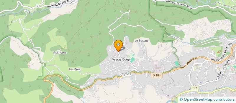 localisation de l'entreprise MONSIEUR YVES DURAND  VEYRAS