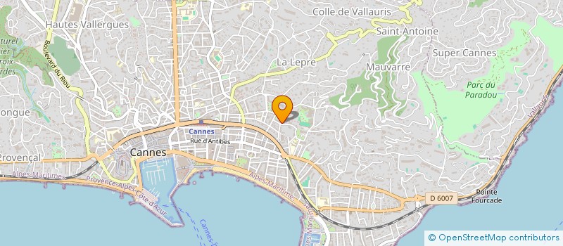localisation de l'entreprise MONSIEUR YVES DURIEU à CANNES