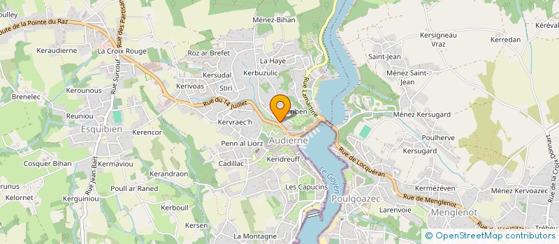 localisation de l'entreprise MONSIEUR YVES DUSSIN  AUDIERNE