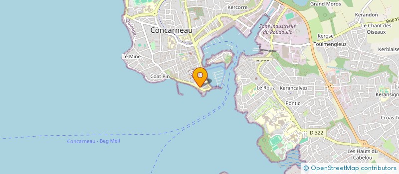 localisation de l'entreprise MONSIEUR YVES DUTRIEZ à CONCARNEAU