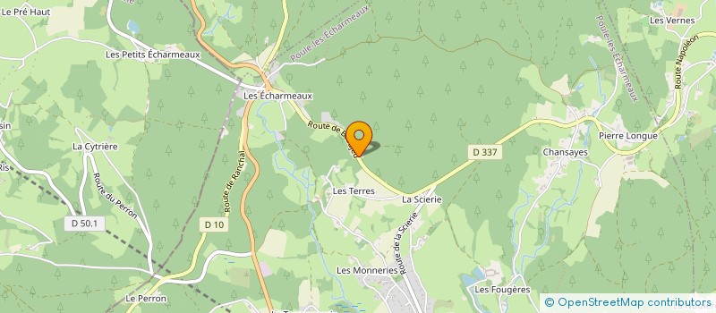 localisation de l'entreprise MONSIEUR YVES ENCRENAZ  POULE-LES-ECHARMEAUX