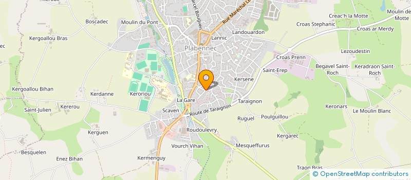 localisation de l'entreprise MONSIEUR YVES EOUZAN  PLABENNEC