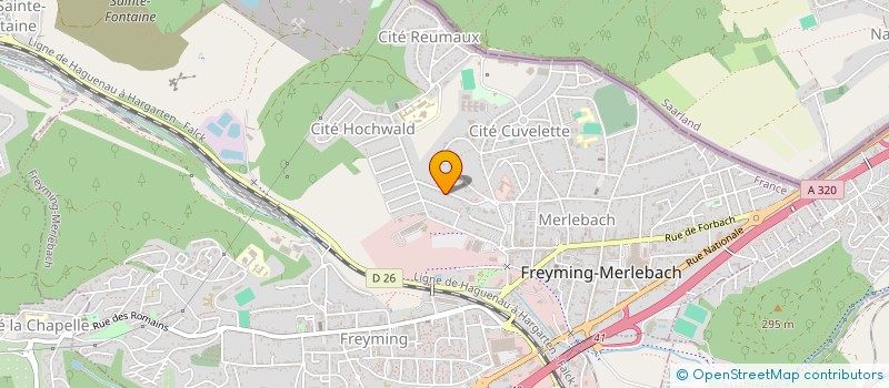 localisation de l'entreprise MONSIEUR YVES ERDOGAN  FREYMING-MERLEBACH