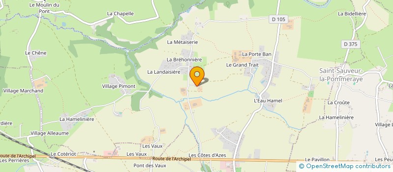 localisation de l'entreprise MONSIEUR YVES ESCROIGNARD  SAINT-JEAN-DES-CHAMPS