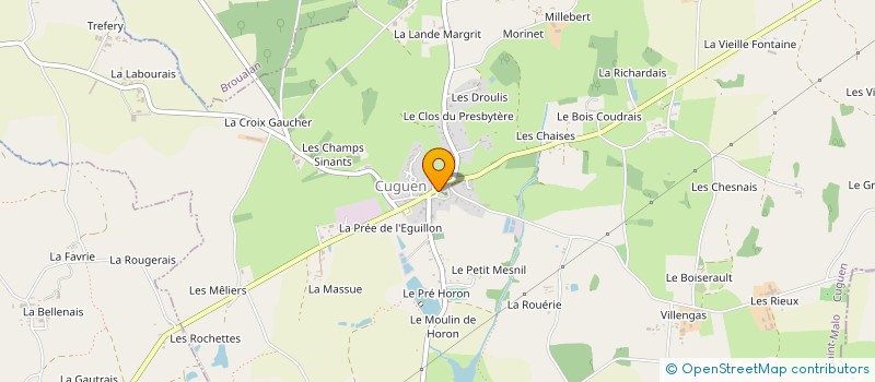 localisation de l'entreprise MONSIEUR YVES ESNAULT  CUGUEN