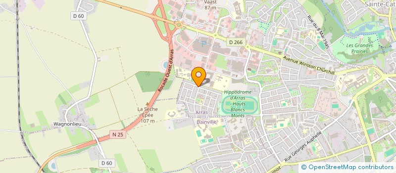 localisation de l'entreprise MONSIEUR YVES ETESSE à ARRAS