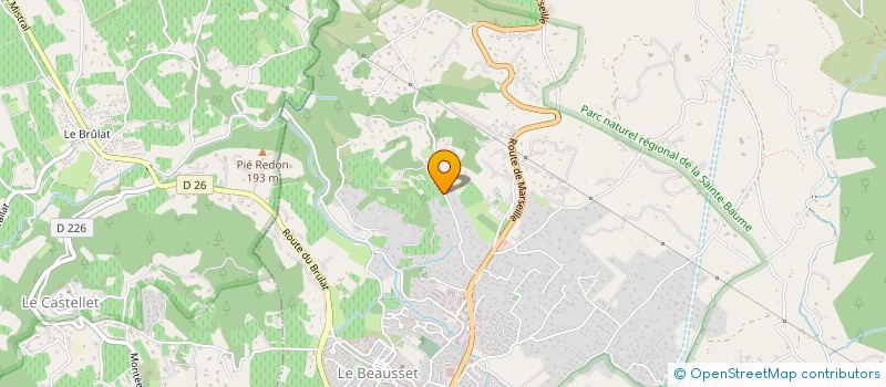 localisation de l'entreprise MONSIEUR YVES ETIENNE  LE BEAUSSET