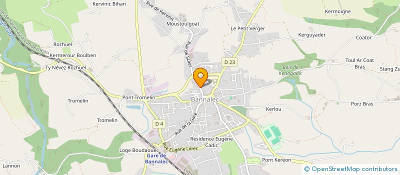 localisation de l'entreprise MONSIEUR YVES EVEN  BANNALEC