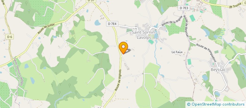 localisation de l'entreprise MONSIEUR YVES FAURE  SAINT-SORNIN-LAVOLPS