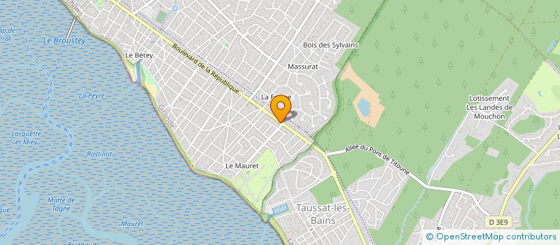 localisation de l'entreprise MONSIEUR YVES FAURE  ANDERNOS-LES-BAINS