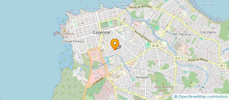 localisation de l'entreprise MONSIEUR YVES-FAWENS MALBRANCHE  CAYENNE