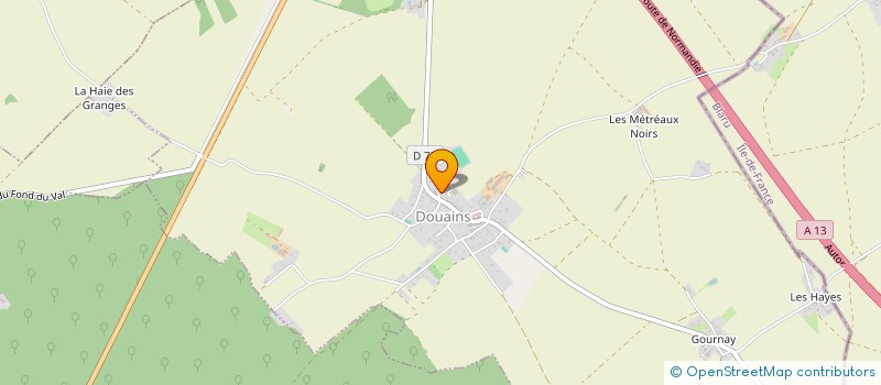 localisation de l'entreprise MONSIEUR YVES FENETRIER  DOUAINS