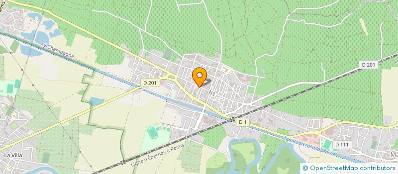 localisation de l'entreprise MONSIEUR YVES FENEUIL  AY-CHAMPAGNE