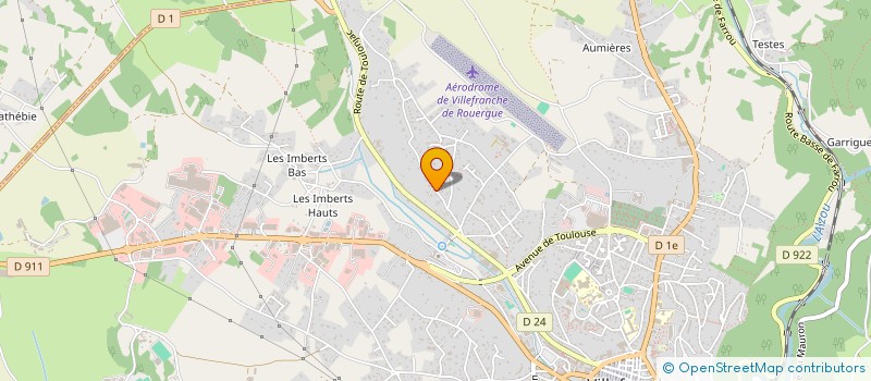 localisation de l'entreprise MONSIEUR YVES FERAL à VILLEFRANCHE-DE-ROUERGUE