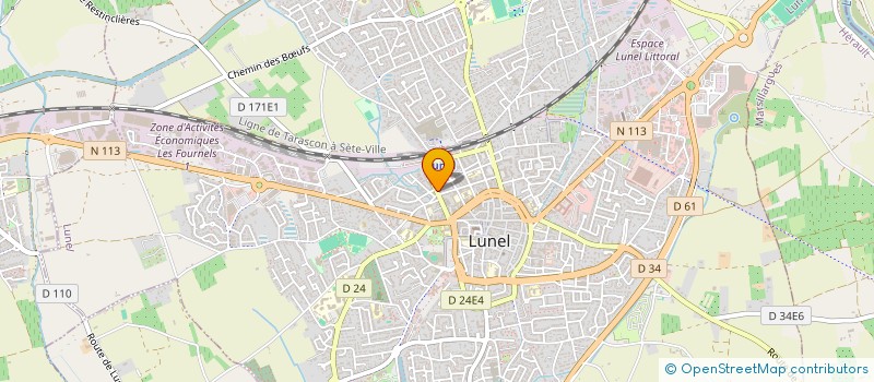 localisation de l'entreprise MONSIEUR YVES FERMAUD  LUNEL