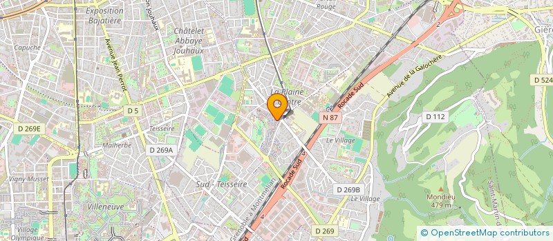 localisation de l'entreprise MONSIEUR YVES FERRAND  SAINT MARTIN D'HERES