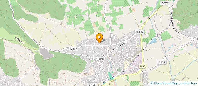 localisation de l'entreprise MONSIEUR YVES FESQUET  CALVISSON