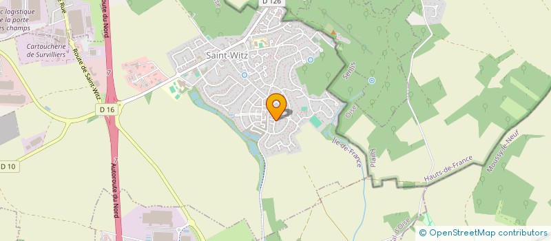 localisation de l'entreprise MONSIEUR YVES FLEURY  SAINT-WITZ