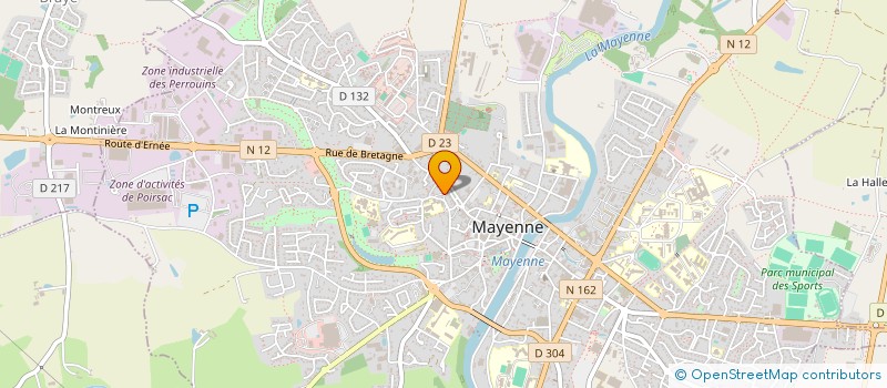 localisation de l'entreprise MONSIEUR YVES FLOCH  MAYENNE