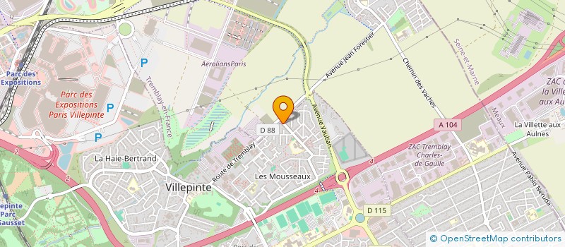 localisation de l'entreprise MONSIEUR YVES FLORVIL à VILLEPINTE
