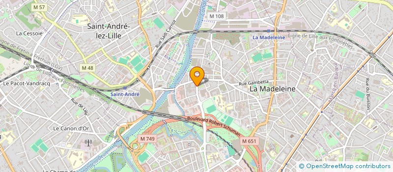 localisation de l'entreprise MONSIEUR YVES FOMBASSO à LA MADELEINE