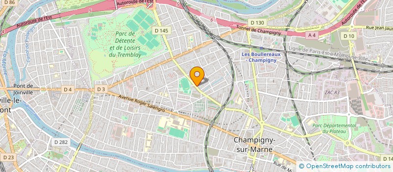 localisation de l'entreprise MONSIEUR YVES FOSSI GAIN-YO à CHAMPIGNY-SUR-MARNE