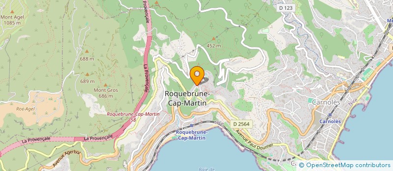 localisation de l'entreprise MONSIEUR YVES FOSTIER à ROQUEBRUNE-CAP-MARTIN