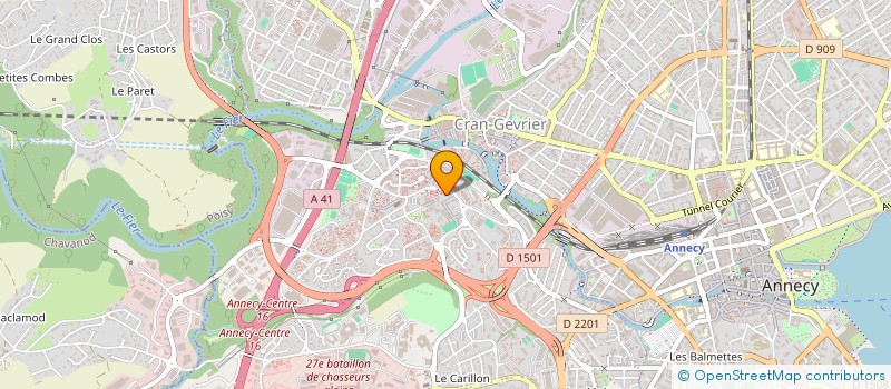 localisation de l'entreprise MONSIEUR YVES FOURCAUDOT à ANNECY