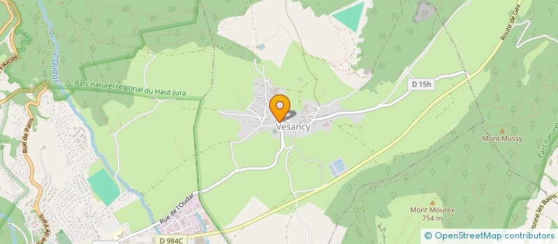 localisation de l'entreprise MONSIEUR YVES FOURNIER  VESANCY