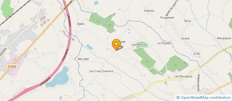 localisation de l'entreprise MONSIEUR YVES FRAISSE  SAINT-ETIENNE-DE-TULMONT