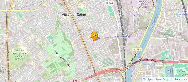 localisation de l'entreprise MONSIEUR YVES FRANCHI à VITRY-SUR-SEINE