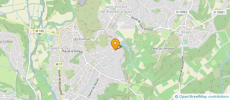 localisation de l'entreprise MONSIEUR YVES-FRANCOIS FLANK à PRADES-LE-LEZ