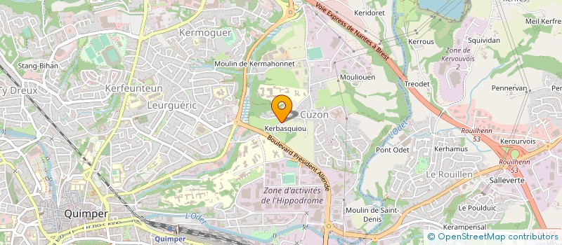 localisation de l'entreprise MONSIEUR YVES-FRANCOIS L'HARIDON à QUIMPER