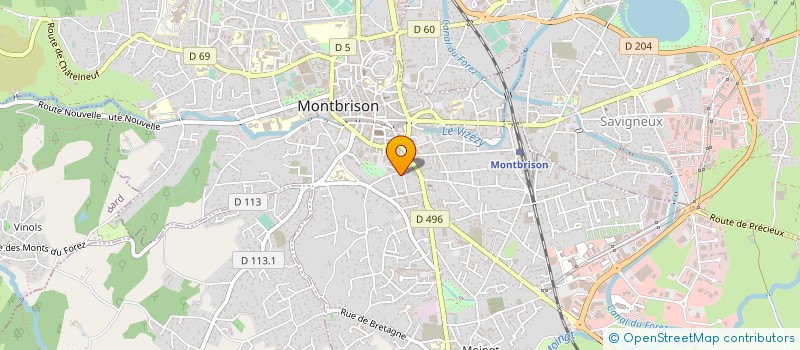 localisation de l'entreprise MONSIEUR YVES FRERY  MONTBRISON