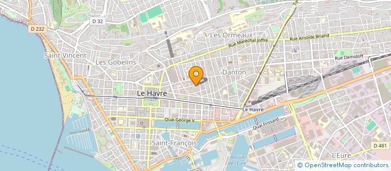 localisation de l'entreprise MONSIEUR YVES GAIGNOUX à LE HAVRE