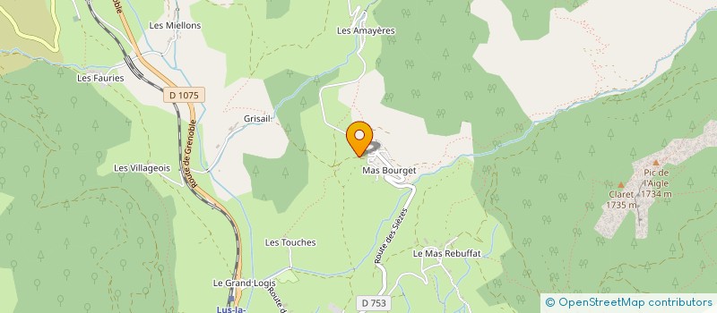 localisation de l'entreprise MONSIEUR YVES GAILLARD à LUS-LA-CROIX-HAUTE