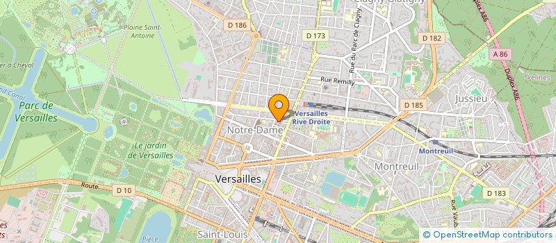 localisation de l'entreprise MONSIEUR YVES GAILLARD à VERSAILLES